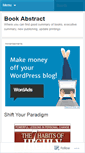 Mobile Screenshot of bookabstract.wordpress.com