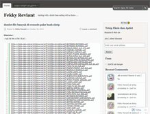 Tablet Screenshot of fekkyreviant.wordpress.com