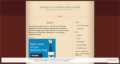 Desktop Screenshot of mypartylite.wordpress.com