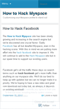Mobile Screenshot of howtohackmyspaces.wordpress.com