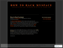 Tablet Screenshot of howtohackmyspaces.wordpress.com