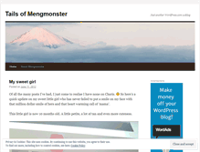 Tablet Screenshot of mengmonster.wordpress.com