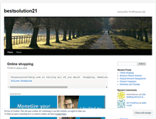 Tablet Screenshot of bestsolution21.wordpress.com
