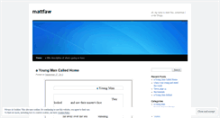 Desktop Screenshot of mattfaw.wordpress.com