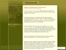 Tablet Screenshot of greenfail.wordpress.com