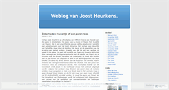 Desktop Screenshot of joostheurkens.wordpress.com