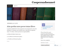 Tablet Screenshot of cooperandoenlace.wordpress.com