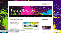 Desktop Screenshot of engagingeducators.wordpress.com