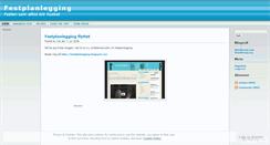 Desktop Screenshot of festplanlegging.wordpress.com