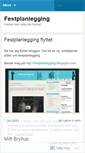 Mobile Screenshot of festplanlegging.wordpress.com