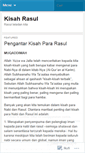 Mobile Screenshot of kisahrasul.wordpress.com