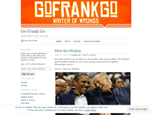 Tablet Screenshot of gofrankgo.wordpress.com