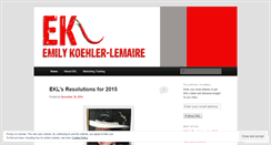 Desktop Screenshot of eklemaire.wordpress.com