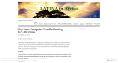 Desktop Screenshot of latinafrica.wordpress.com