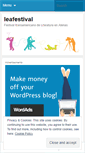 Mobile Screenshot of leafestival.wordpress.com