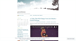 Desktop Screenshot of greentheme.wordpress.com