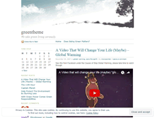 Tablet Screenshot of greentheme.wordpress.com