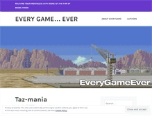 Tablet Screenshot of everygame.wordpress.com