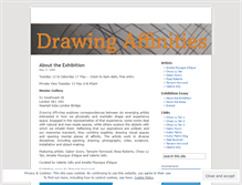 Tablet Screenshot of drawingaffinities.wordpress.com