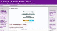 Desktop Screenshot of elvallegolfresort.wordpress.com