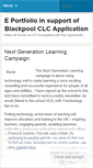 Mobile Screenshot of eportfolio4clc.wordpress.com