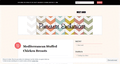 Desktop Screenshot of pinterestenthusiast.wordpress.com