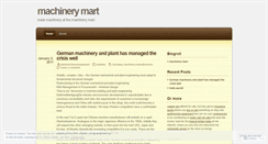 Desktop Screenshot of machinerymart.wordpress.com