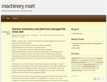 Tablet Screenshot of machinerymart.wordpress.com