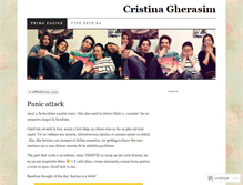 Tablet Screenshot of cristinagherasim.wordpress.com