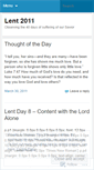 Mobile Screenshot of lent11.wordpress.com