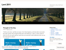 Tablet Screenshot of lent11.wordpress.com