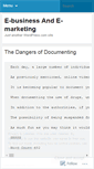 Mobile Screenshot of ebusinessandemarketing.wordpress.com