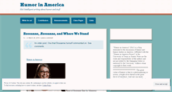 Desktop Screenshot of humorinamerica.wordpress.com