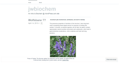 Desktop Screenshot of jwbiochem.wordpress.com