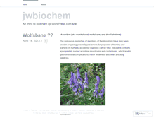 Tablet Screenshot of jwbiochem.wordpress.com