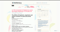 Desktop Screenshot of bioliteracy.wordpress.com