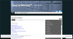 Desktop Screenshot of geneticwriters.wordpress.com