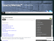 Tablet Screenshot of geneticwriters.wordpress.com
