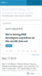 Mobile Screenshot of betoracle.wordpress.com