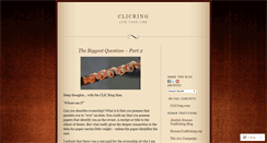Desktop Screenshot of clicring.wordpress.com