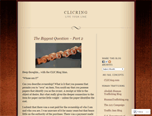 Tablet Screenshot of clicring.wordpress.com