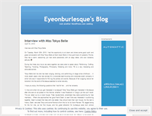 Tablet Screenshot of eyeonburlesque.wordpress.com