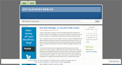 Desktop Screenshot of jeffelofson.wordpress.com