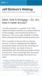 Mobile Screenshot of jeffelofson.wordpress.com