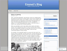 Tablet Screenshot of emmet89.wordpress.com