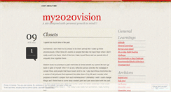 Desktop Screenshot of my2020vision.wordpress.com