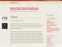 Tablet Screenshot of my2020vision.wordpress.com