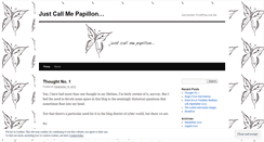 Desktop Screenshot of justcallmepapillon.wordpress.com