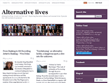 Tablet Screenshot of alternativelives.wordpress.com