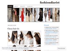 Tablet Screenshot of fashiondiarist.wordpress.com